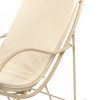 une chaise berçante Vira en beige clair