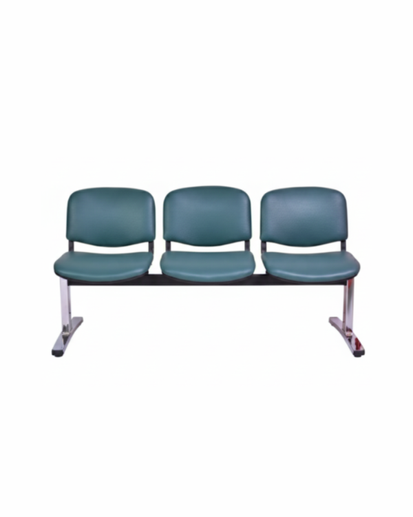 Bnaquette 3 place base chromé