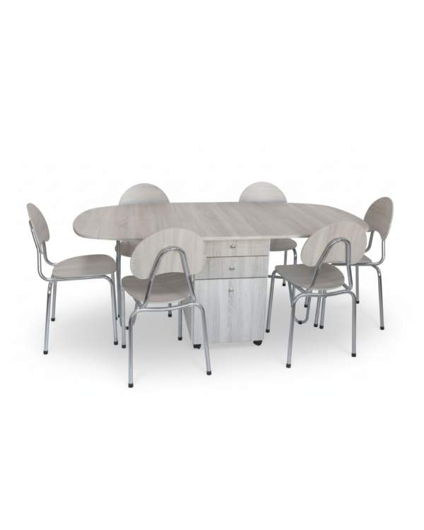 PACK TABLE A TIROIR GM +06 CHAISES