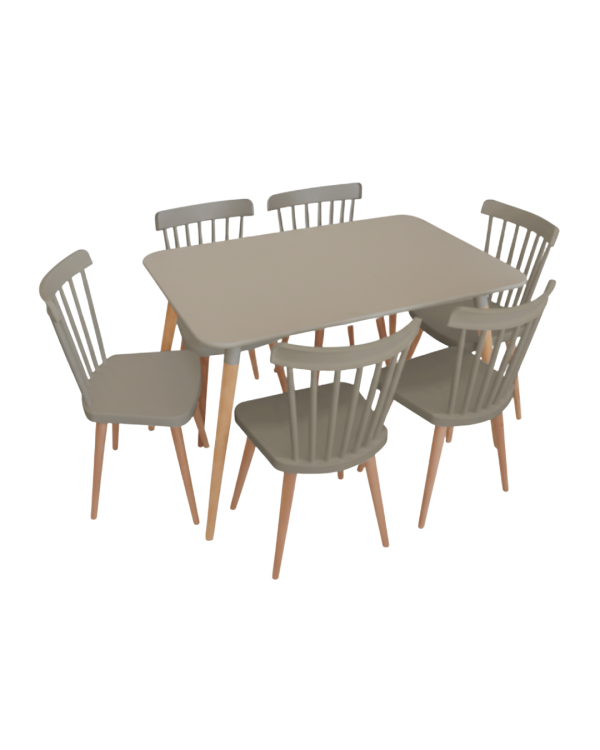 PACK TABLE STOCKHOLM  + 06 CHAISES