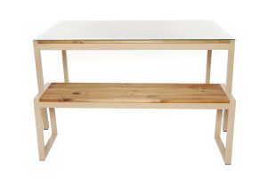 Ensemble banquette et table de jardin